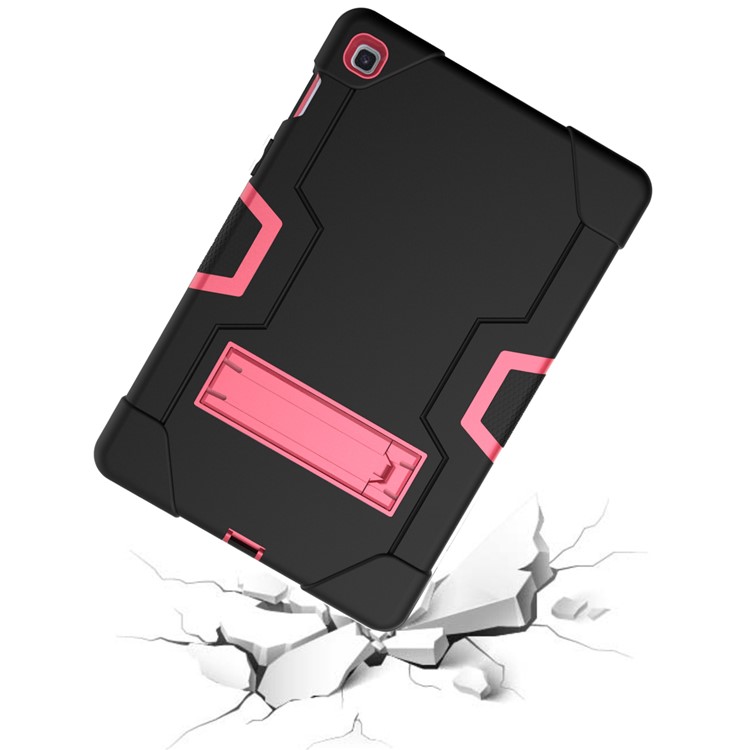 Étui de Protection de la Tablette Hybride TPU + PC Avec Kickstand Pour Samsung Galaxy Tab S5e SM-T720 / SM-T725 - le Noir / Rose-2