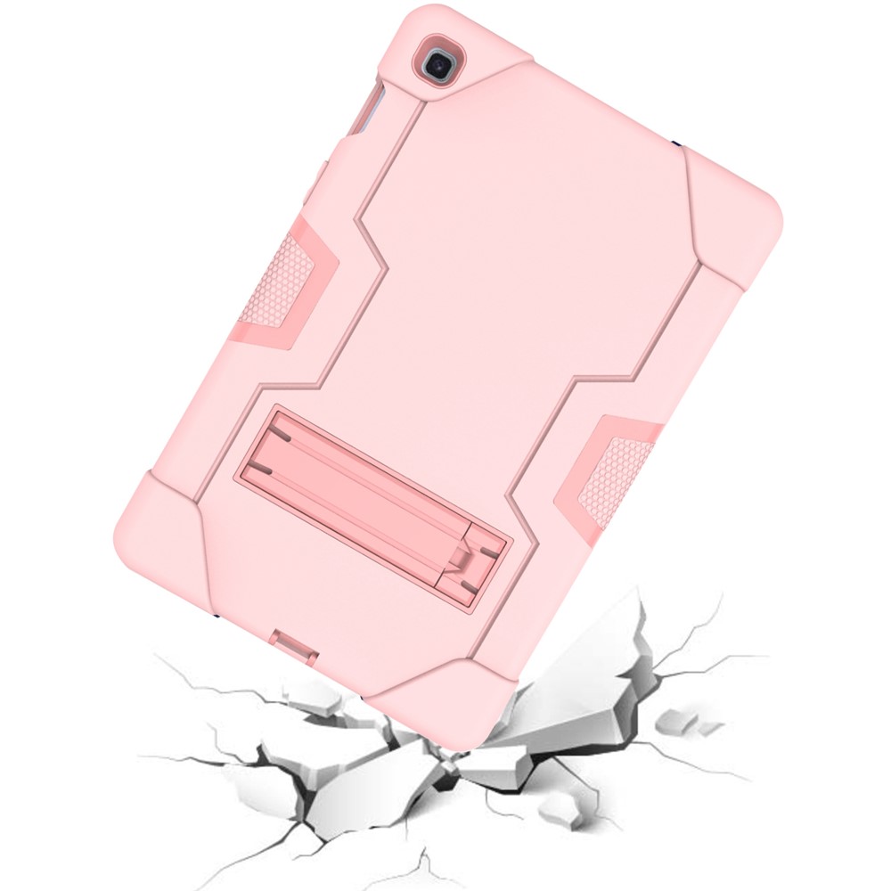 Shock Proof TPU + PC Hybrid Tablet Protective Case with Kickstand for Samsung Galaxy Tab S5e SM-T720 / SM-T725 - Pink-2