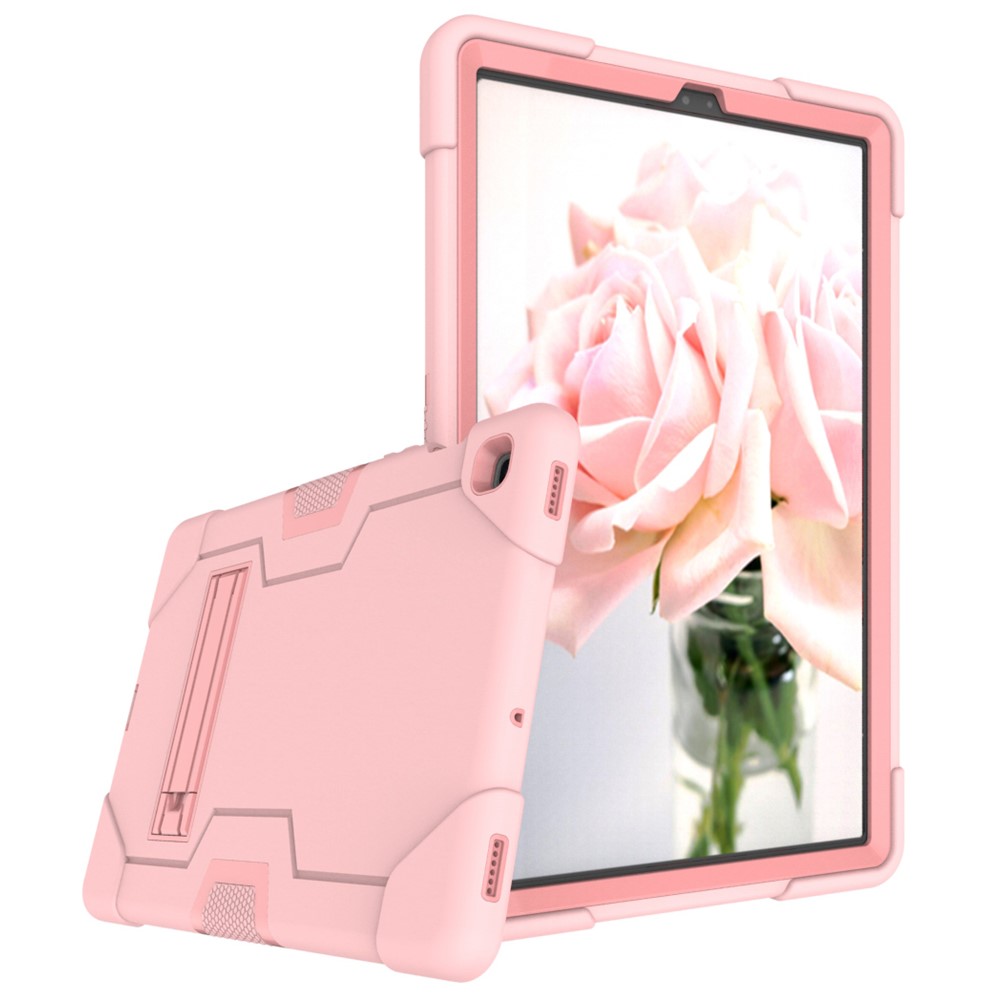 Shock Proof TPU + PC Hybrid Tablet Protective Case with Kickstand for Samsung Galaxy Tab S5e SM-T720 / SM-T725 - Pink-5