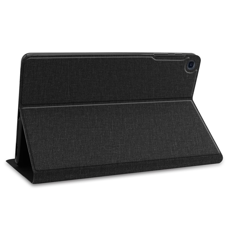 Cloth Texture Stand Leather Protective Casing for Samsung Galaxy Tab S5e SM-T720 / SM-T725 - Black-6