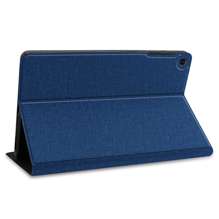 Cloth Texture Stand Leather Protective Casing for Samsung Galaxy Tab S5e SM-T720 / SM-T725 - Blue-6