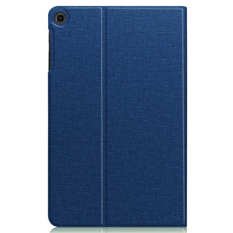 Cloth Texture Stand Leather Protective Casing for Samsung Galaxy Tab S5e SM-T720 / SM-T725 - Blue-7