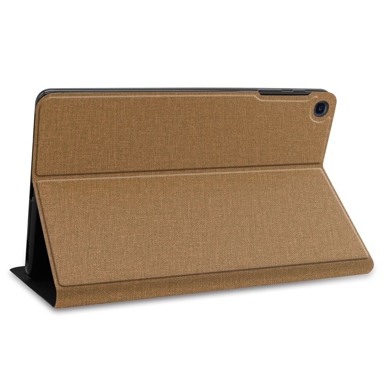 Cloth Texture Stand Leather Protective Casing for Samsung Galaxy Tab S5e SM-T720 / SM-T725 - Light Brown-6