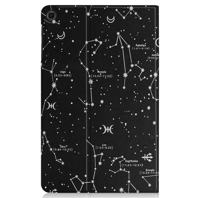 Pattern Printing Flip Leather Tablet Stand Case for Samsung Galaxy Tab S5e SM-T720 / SM-T725 - Constellation Pattern-6