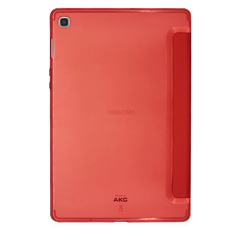 Tri-fold PU Leather Stand Tablet Cover for Samsung Galaxy Tab S5e SM-T720 / SM-T725 - Red-7