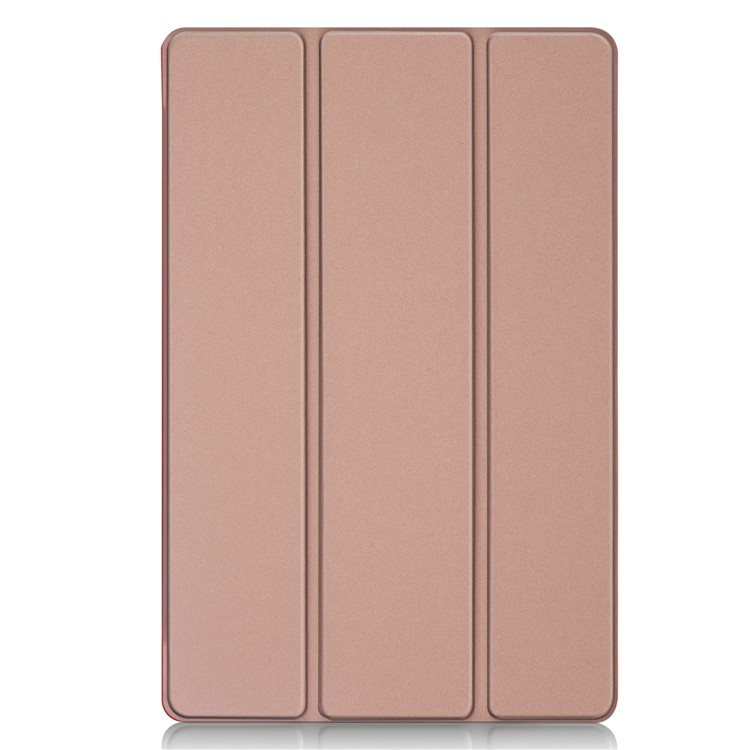 Tri-fold PU Leather Stand Tablet Cover for Samsung Galaxy Tab S5e SM-T720 / SM-T725 - Rose Gold-8