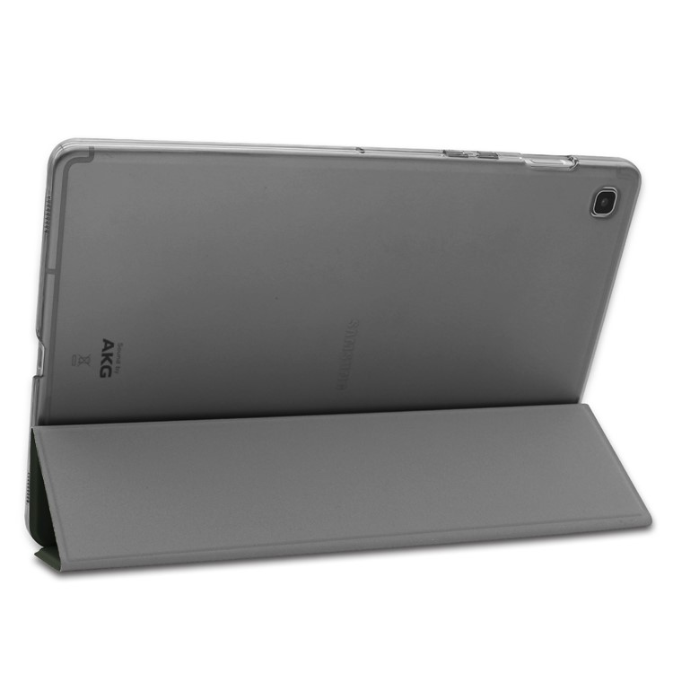 Tri-fold PU Leather Stand Tablet Cover for Samsung Galaxy Tab S5e SM-T720 / SM-T725 - Dark Green-5