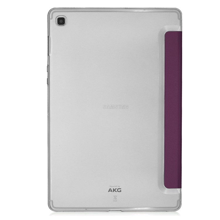 Tri-fold PU Leather Stand Tablet Cover for Samsung Galaxy Tab S5e SM-T720 / SM-T725 - Purple-7