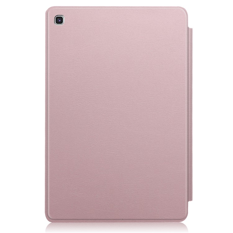 Funda Inteligente De Cuero Con Triple Soporte Para Samsung Galaxy Tab S5e SM-T720 - Oro Rosa-8