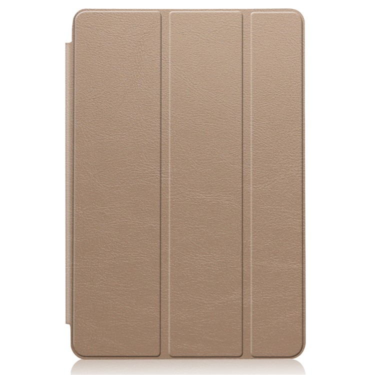 Tri-fold Stand Leather Smart Case for Samsung Galaxy Tab S5e SM-T720 - Gold-7