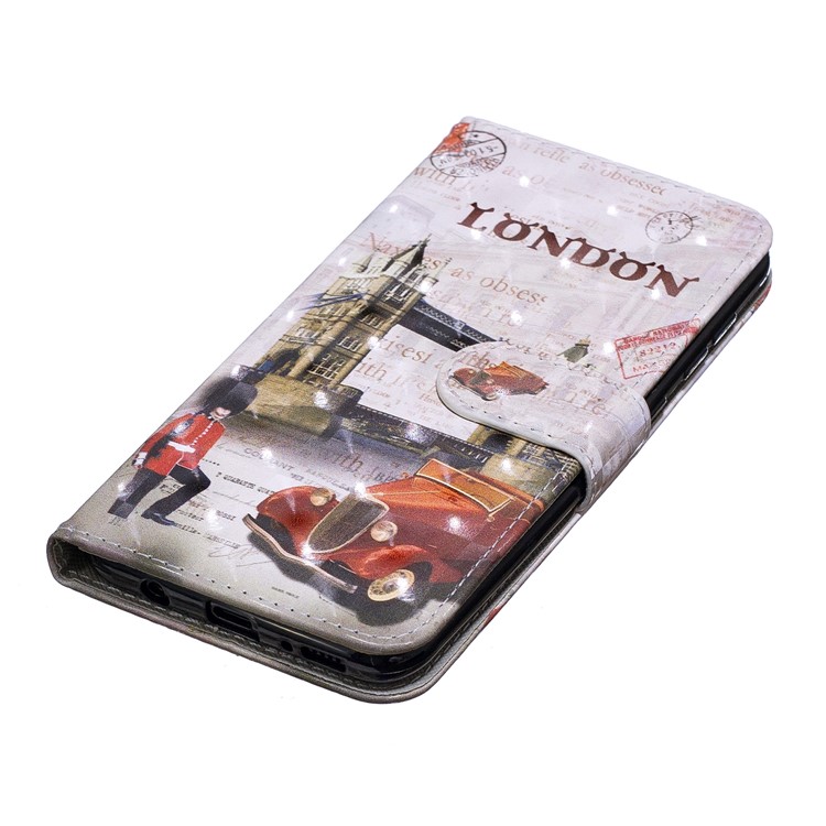 Light Spot Decor Pattern Printing Leather Wallet Case for Samsung Galaxy A20/A30 - Tower Bridge of London-5