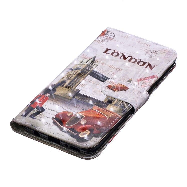Light Spot Decor Pattern Printing Leather Wallet Case for Samsung Galaxy A50 - Tower Bridge of London-5