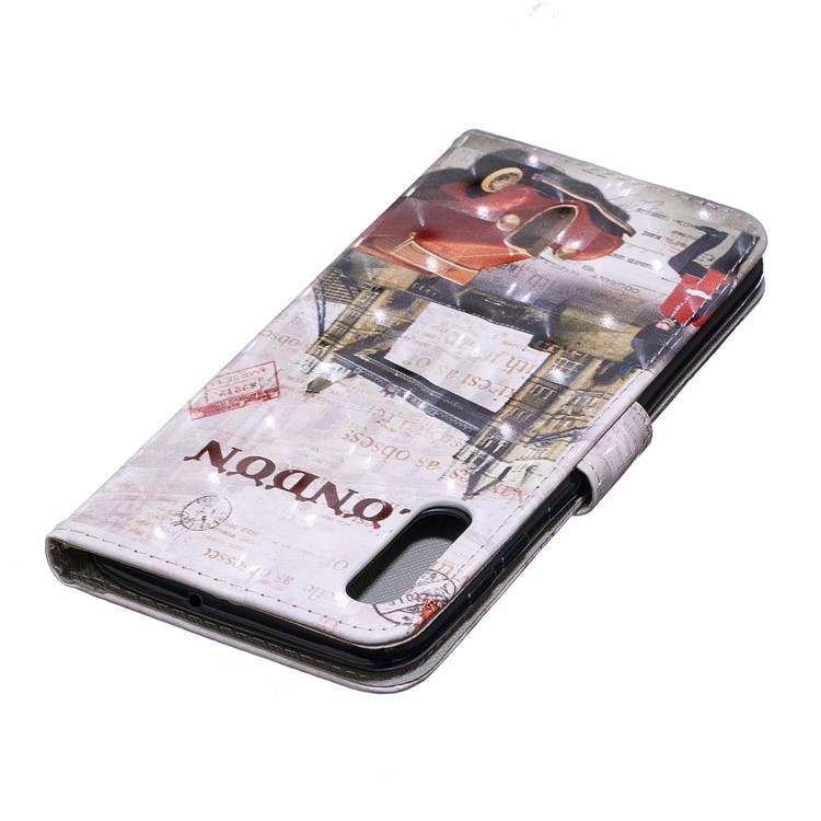 Light Spot Decor Pattern Printing Leather Wallet Case for Samsung Galaxy A50 - Tower Bridge of London-6