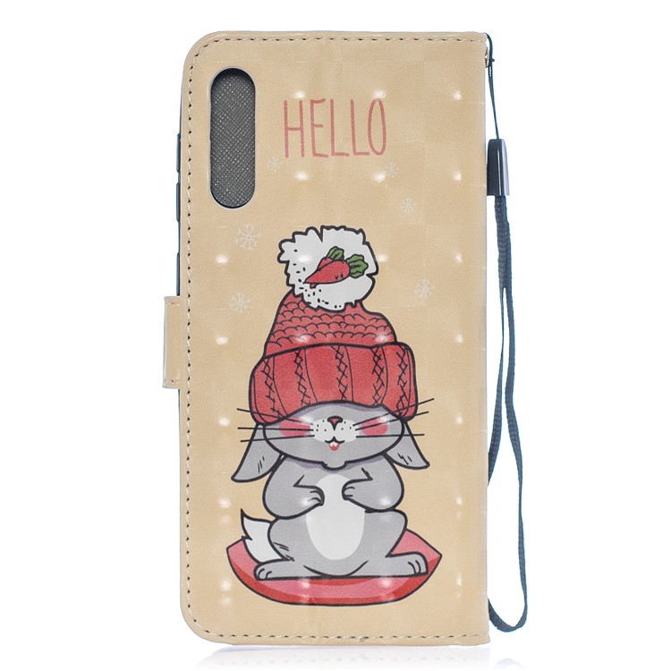 Etui Portefeuille En Cuir Imprimé Avec Motif Décoratif Pour Samsung Galaxy A50 - Modèle De Dessin Animé-2