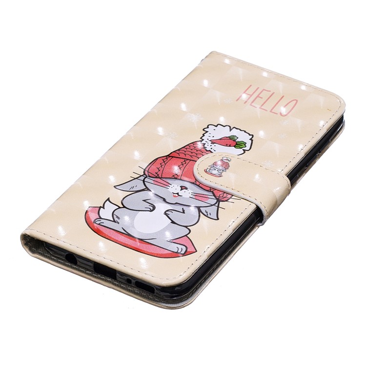 Etui Portefeuille En Cuir Imprimé Avec Motif Décoratif Pour Samsung Galaxy A50 - Modèle De Dessin Animé-5