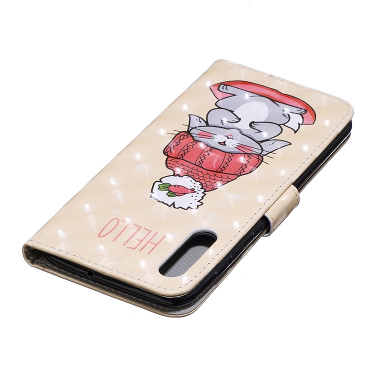 Etui Portefeuille En Cuir Imprimé Avec Motif Décoratif Pour Samsung Galaxy A50 - Modèle De Dessin Animé-6