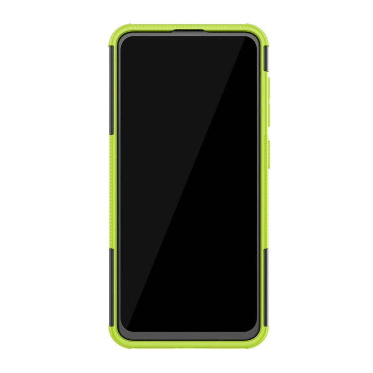 Cool Style Kickstand PC + TPU Hybrid Phone Case for Samsung Galaxy A60 - Green-4