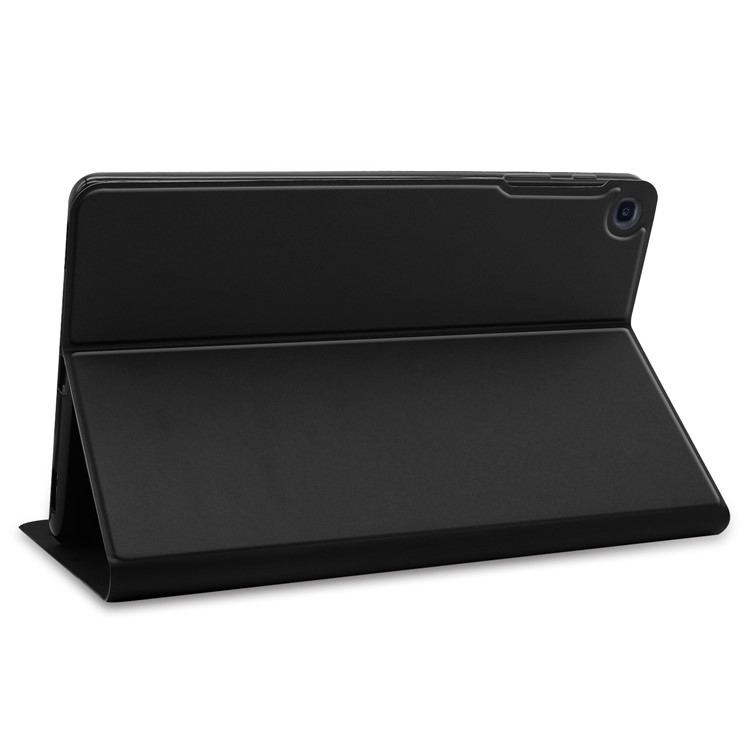 Embalagem Protetora De Couro Da Tabuleta Do Plutônio Do Suporte Da Cor Sólida Para A Aba A Da Galáxia De Samsung 10.1 (2019) - Preto-6