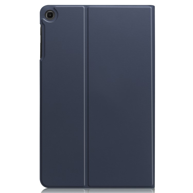 Embalagem Protetora De Couro Da Tabuleta Do Plutônio Do Suporte Da Cor Sólida Para A Aba A Da Galáxia De Samsung 10.1 (2019) - Azul Escuro-6