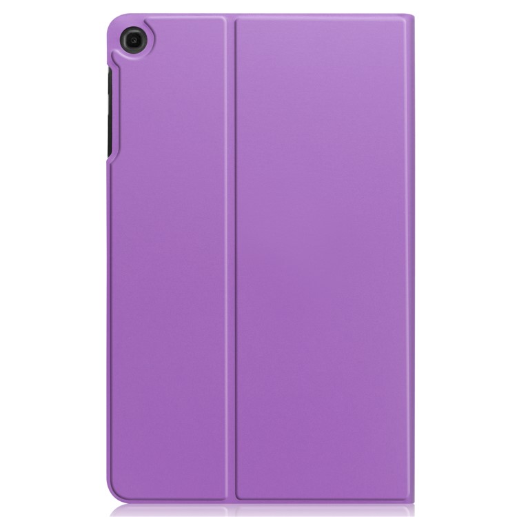 Solid Color Stand PU Leather Protective Tablet Casing for Samsung Galaxy Tab A 10.1 (2019) - Purple-6