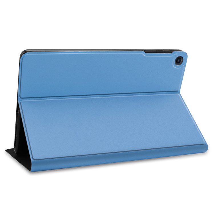 Solid Color Stand PU Leather Protective Tablet Casing for Samsung Galaxy Tab A 10.1 (2019) - Blue-5