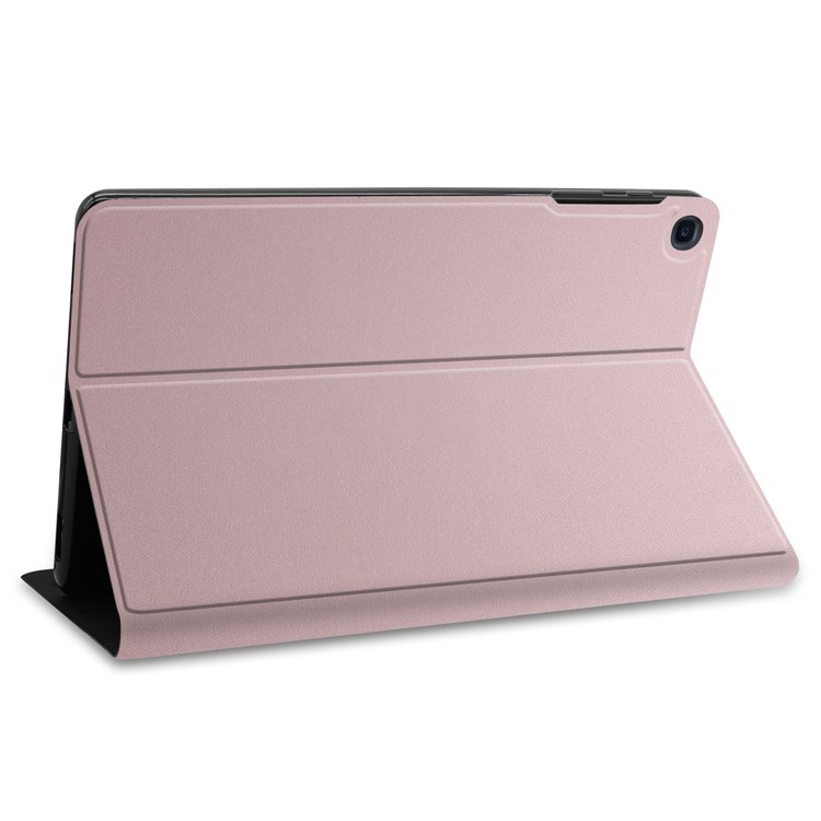 Solid Color Stand PU Leather Protective Tablet Casing for Samsung Galaxy Tab A 10.1 (2019) - Rose Gold-5
