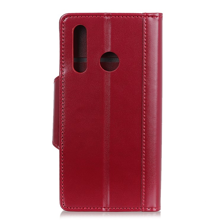 PU Leather Wallet Stand Protective Casing for Samsung Galaxy M40 - Red-4