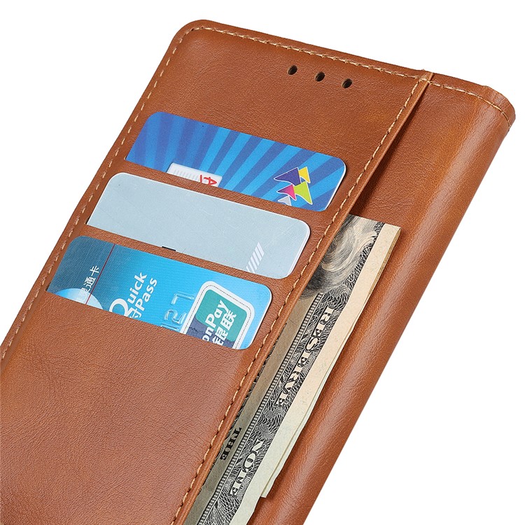 Wallet Leather Stand Case for Samsung Galaxy A10e - Brown-8