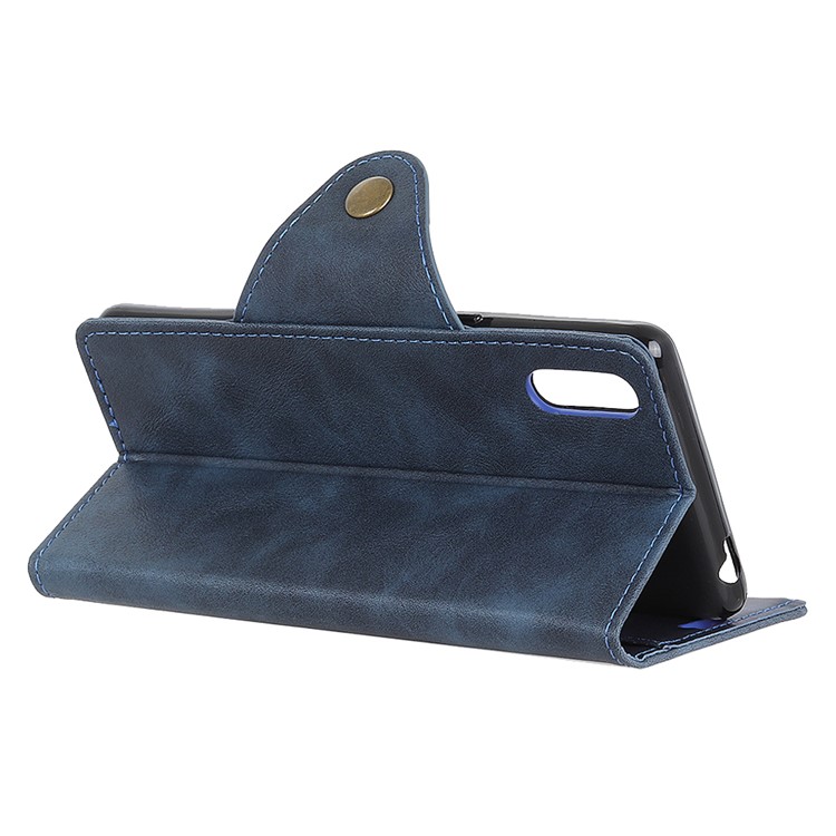 Wallet Leather Stand Case for Samsung Galaxy A10e - Dark Blue-11