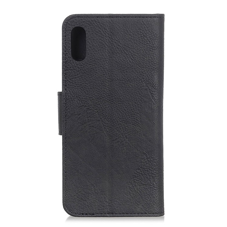 Litchi Texture Leather Wallet Phone Shell for Samsung Galaxy A10e - Black-10