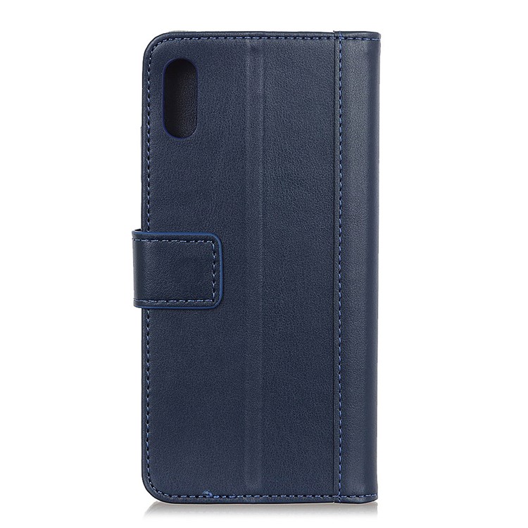 PU Leather Wallet Stand Case Cover for Samsung Galaxy A10e - Blue-10