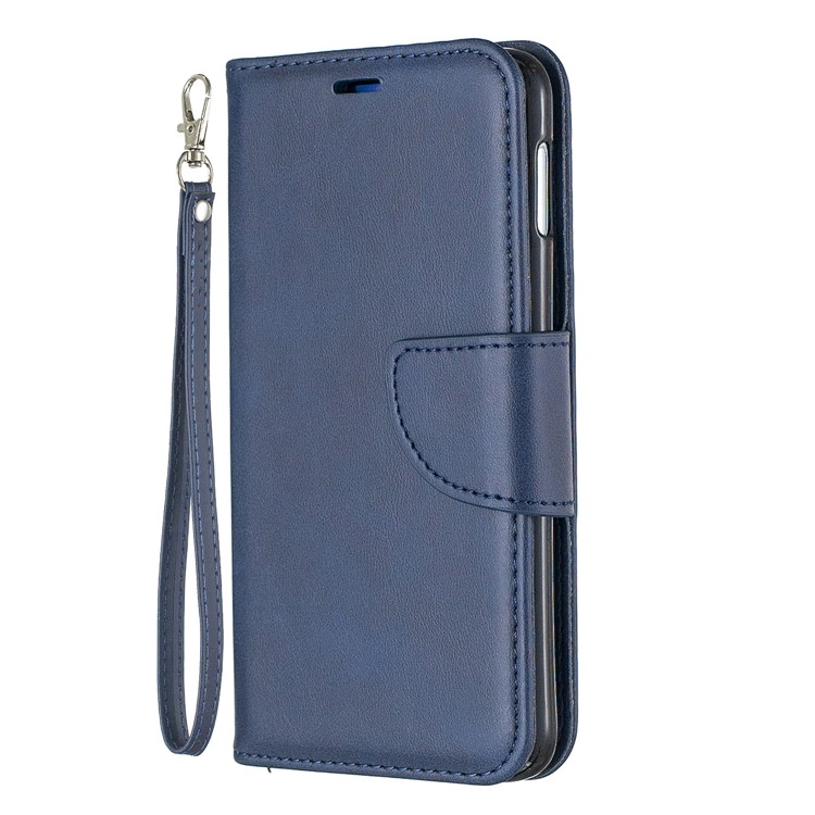PU Leather Wallet Stand Phone Case for Samsung Galaxy S10e - Blue-2