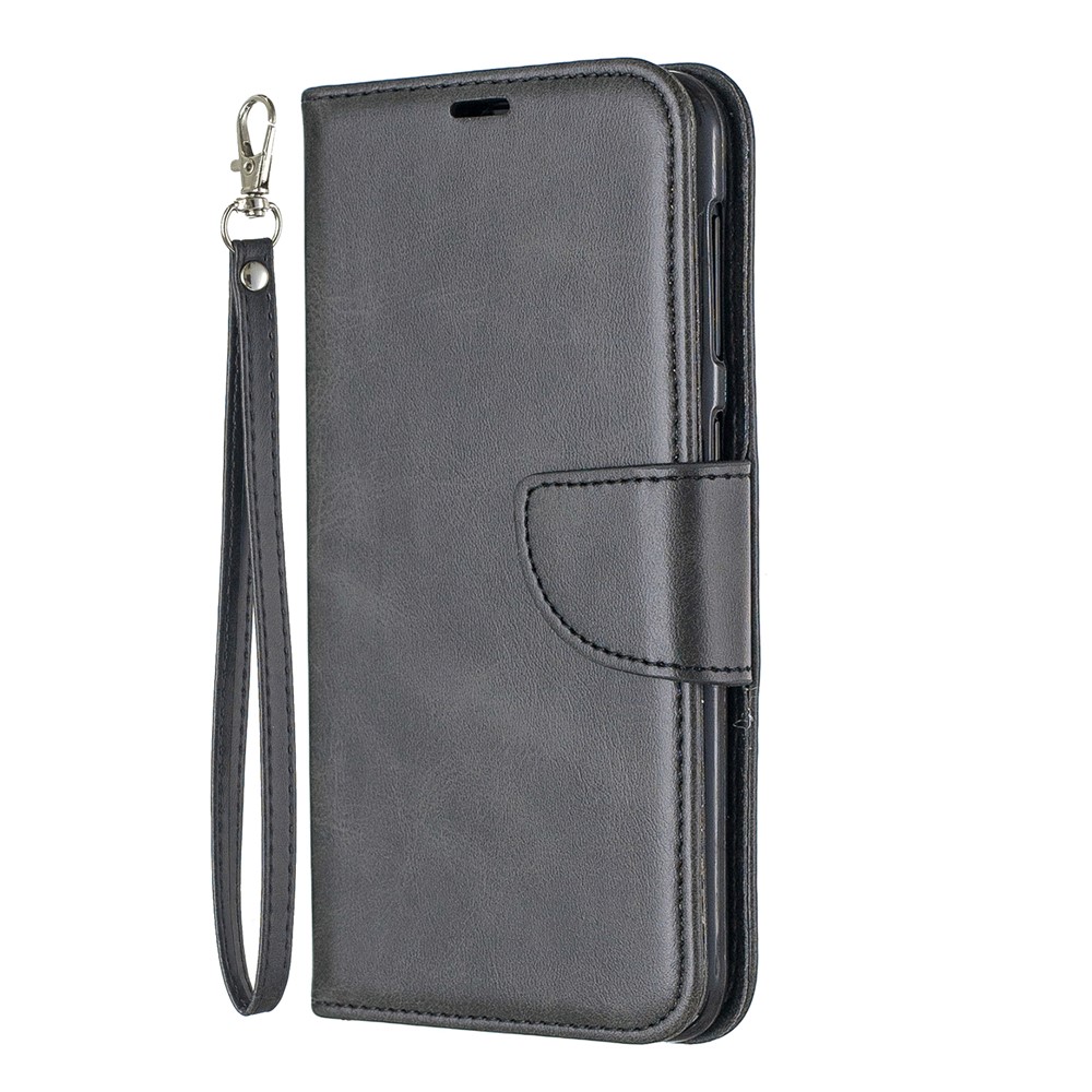 PU Leder Brieftaschenstand Telefonabdeckung Für Samsung Galaxy A10 / M10 - Schwarz