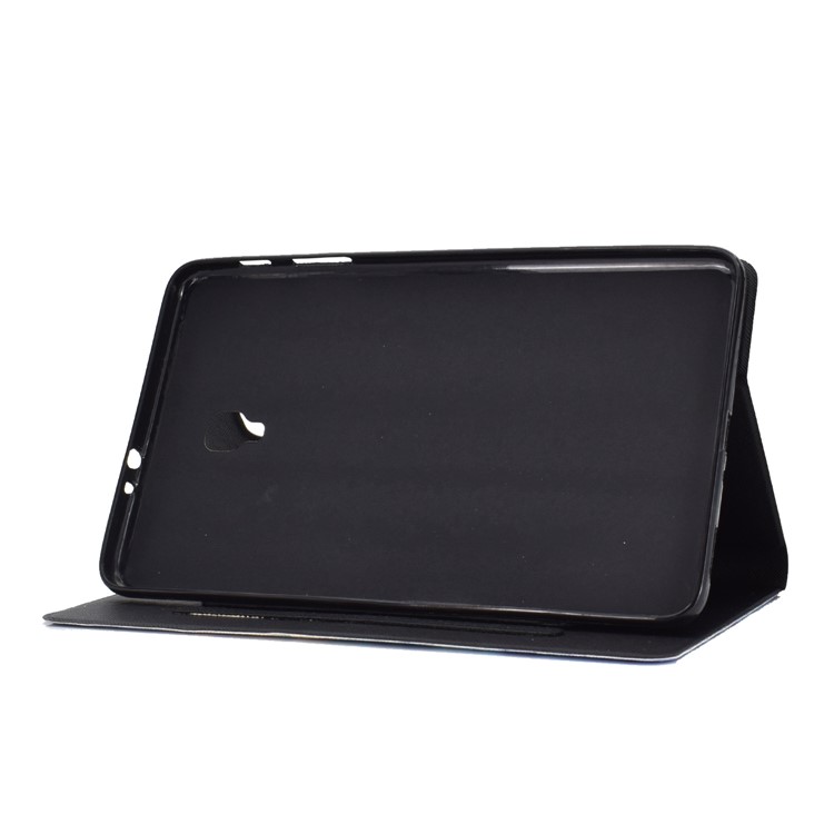 Pattern Printing Card Holder Stand PU Leather Tablet Case for Samsung Galaxy Tab A 8.0 (2017) SM-T380 / SM-T385 - Cycling Cat-6