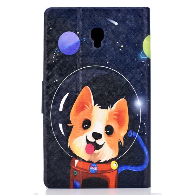 Pattern Printing Card Holder Stand PU Leather Tablet Case for Samsung Galaxy Tab A 8.0 (2017) SM-T380 / SM-T385 - Aerospace Dog-3