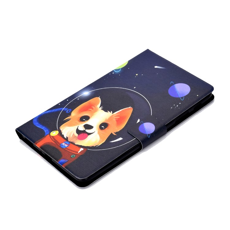 Pattern Printing Card Holder Stand PU Leather Tablet Case for Samsung Galaxy Tab A 8.0 (2017) SM-T380 / SM-T385 - Aerospace Dog-8