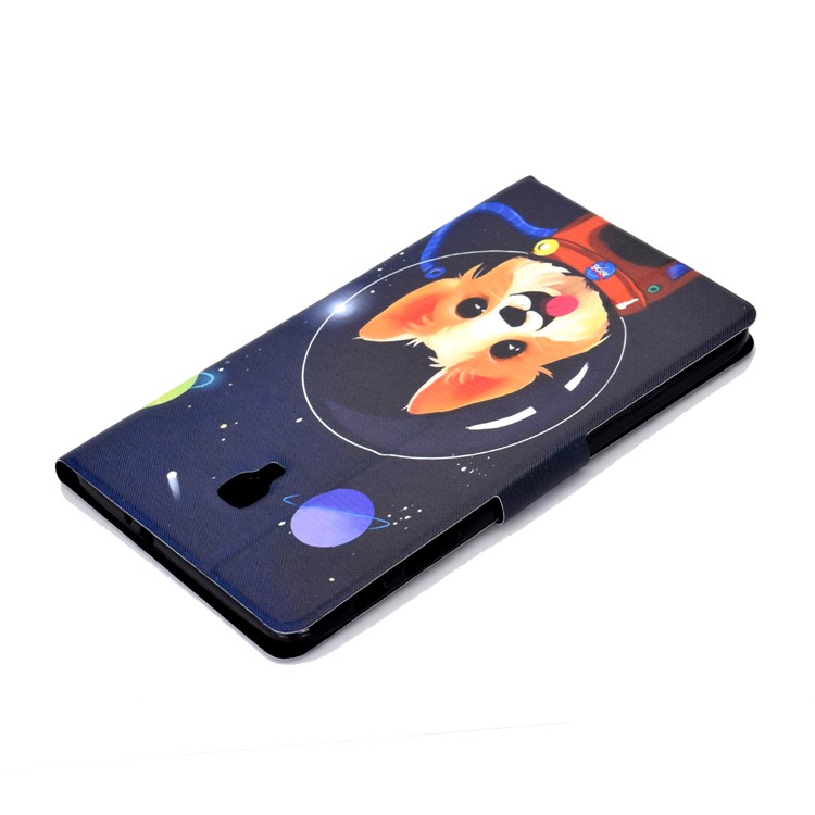 Pattern Printing Card Holder Stand PU Leather Tablet Case for Samsung Galaxy Tab A 8.0 (2017) SM-T380 / SM-T385 - Aerospace Dog-9