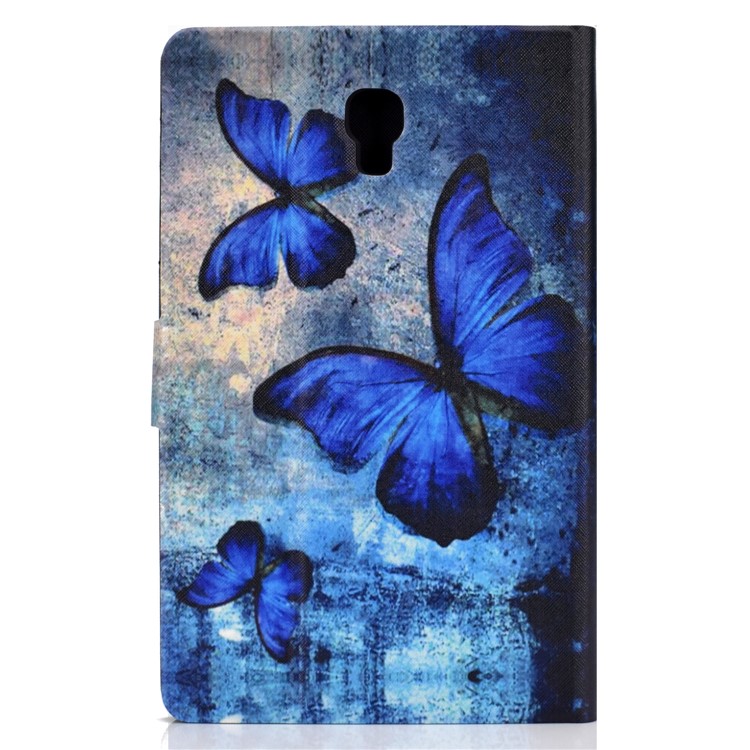 Custodia Per Tablet In Pelle Con Stampa Shockproof Modello Stand PU Tablet Per Samsung Galaxy Tab A 10.5 (2018) T590 T595 - Farfalle Blu-3