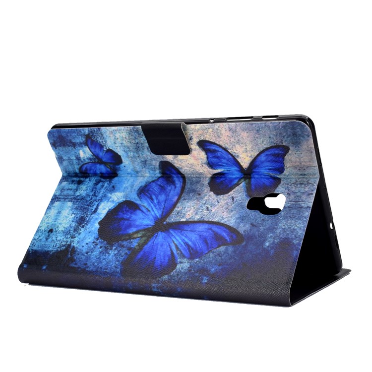 Custodia Per Tablet In Pelle Con Stampa Shockproof Modello Stand PU Tablet Per Samsung Galaxy Tab A 10.5 (2018) T590 T595 - Farfalle Blu-5