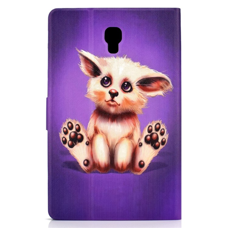 Shock-proof Pattern Printing Card Slot Stand PU Leather Tablet Shell for Samsung Galaxy Tab A 10.5 (2018) T590 T595 - Abyssinian Cat-3