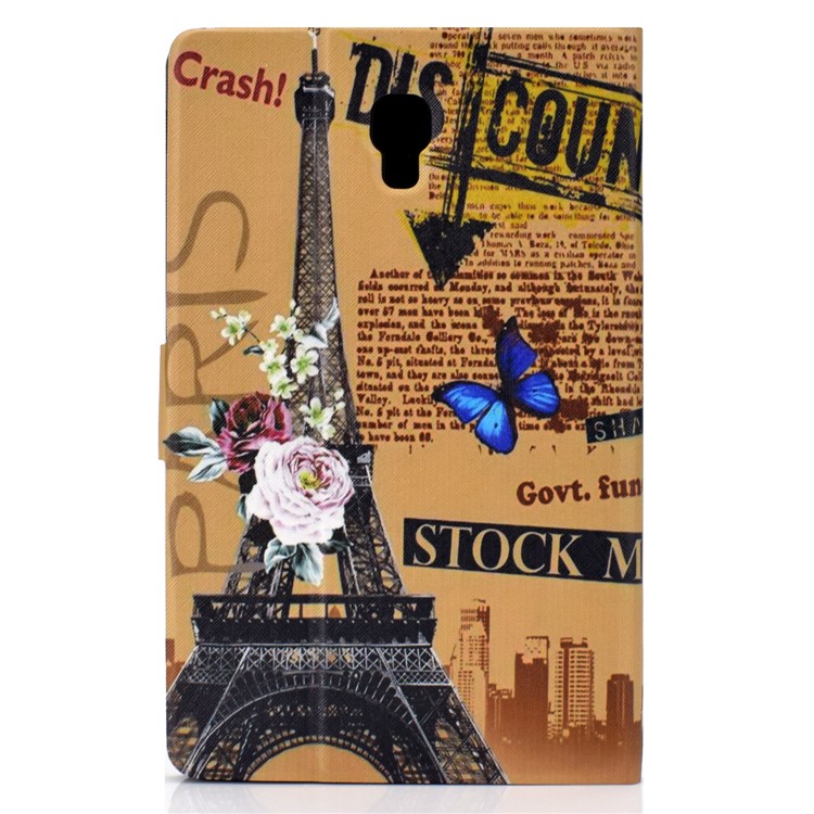 Custodia Per Tablet In Pelle Con Stampa Shockproof Modello Stand PU Tablet Per Samsung Galaxy Tab A 10.5 (2018) T590 T595 - Torre Eiffel-3