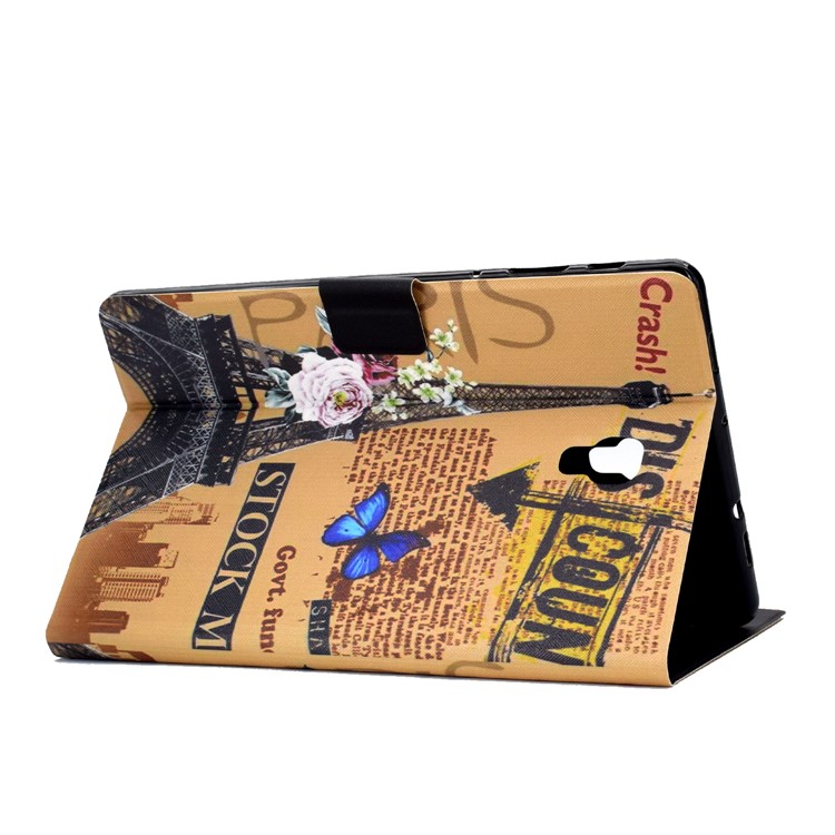 Custodia Per Tablet In Pelle Con Stampa Shockproof Modello Stand PU Tablet Per Samsung Galaxy Tab A 10.5 (2018) T590 T595 - Torre Eiffel-5