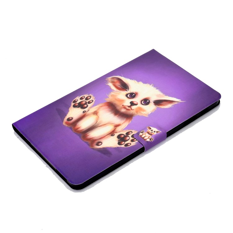 Custodia Per Scheda Di Stampa A Prova Di Shock Modello Stand Tablet In Pelle PU Per Samsung Galaxy Tab A 10.1 (2016) T580 - Gatto Abissino-8
