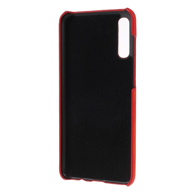 Thermal Induction Fluorescent Color Changing PC Phone Case Cover for Samsung Galaxy A70 - Red-4