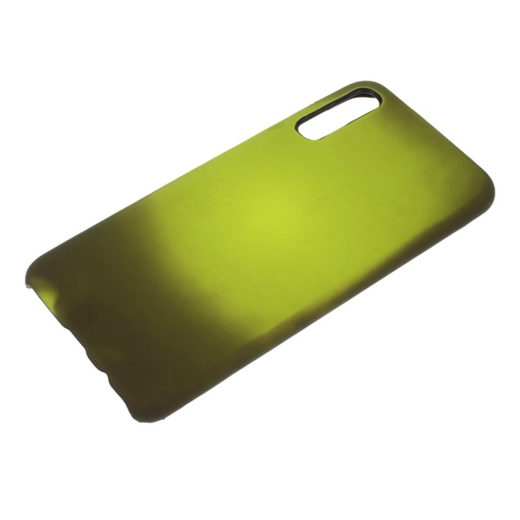 Thermal Induction Fluorescent Color Changing PC Phone Case Cover for Samsung Galaxy A70 - Green-1
