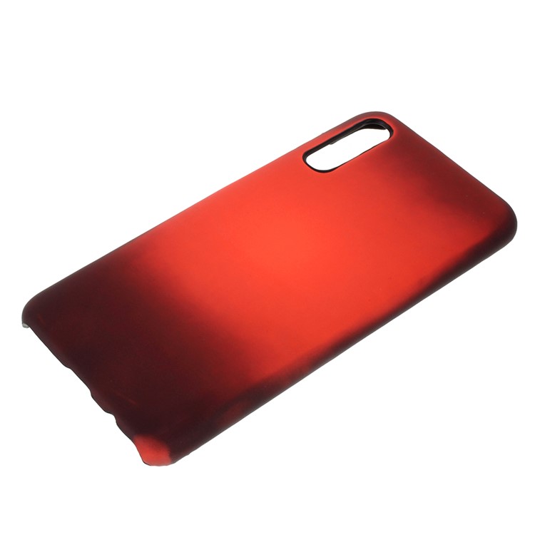 Thermal Induction Fluorescent Color Changing PC Phone Case Cover for Samsung Galaxy A70 - Coffee-1
