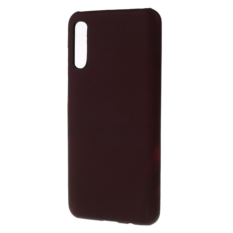Thermal Induction Fluorescent Color Changing PC Phone Case Cover for Samsung Galaxy A70 - Coffee-3