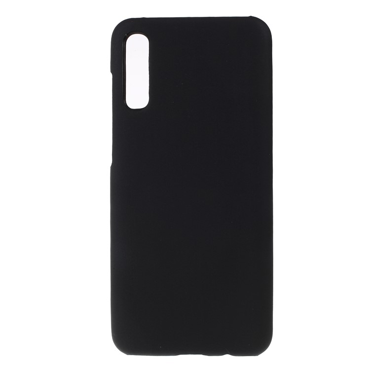 Thermal Induction Fluorescent Color Changing PU Leather Coated PC Back Cover for Samsung Galaxy A50 - Black-3