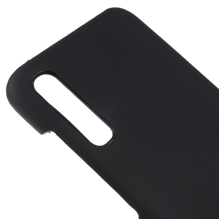 Thermal Induction Fluorescent Color Changing PU Leather Coated PC Back Cover for Samsung Galaxy A50 - Black-4