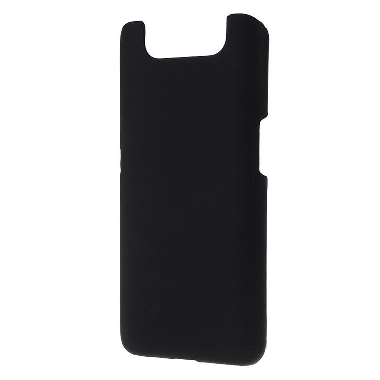 Thermal Induction Fluorescent Color Changing PC Back Mobile Phone Casing for Samsung Galaxy A80 - Black / Blue-3